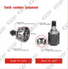 Pièces automobiles allemandes Boot CV CV extérieur pour Volkswagen 1K0498099B